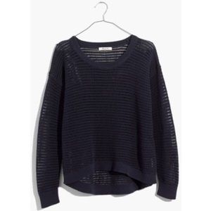 Madewell Northshore Pullover Sweater Navy XS